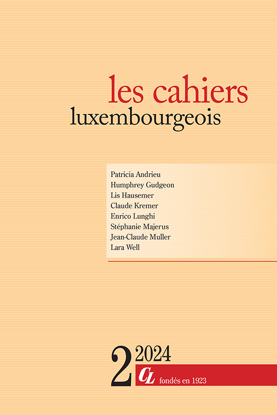 Couverture du Cahier luxembourgeois numéro 2 - 2024